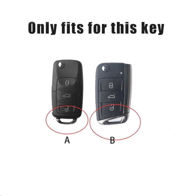 Zinc Alloy Car Key Case Cover For Skoda Octavia 3 Fabia A5 A7 Superb Karoq Kodiaq Leather Shell Fob Holder Keychain Accessories