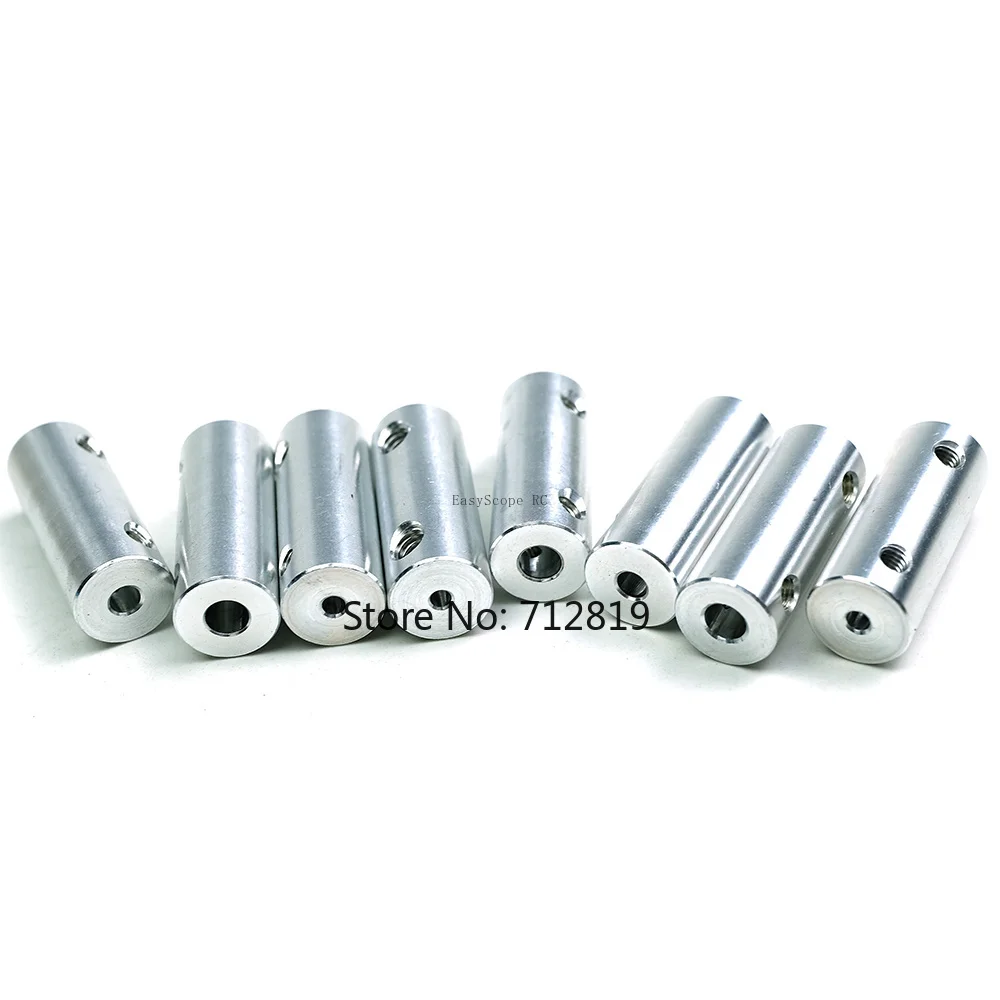2PCS Aluminium Motor Drive Shaft Connector Coupling Joint 2mm/2.3mm/3mm/3.17mm/4mm/5mm for RC Boat Car Model Accessory