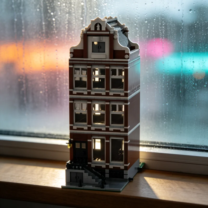 

3901pcs MOC Amsterdam Street Affordable Modular Streetscape Model Building Blocks Creative Display Gift Collectible Decor Kids