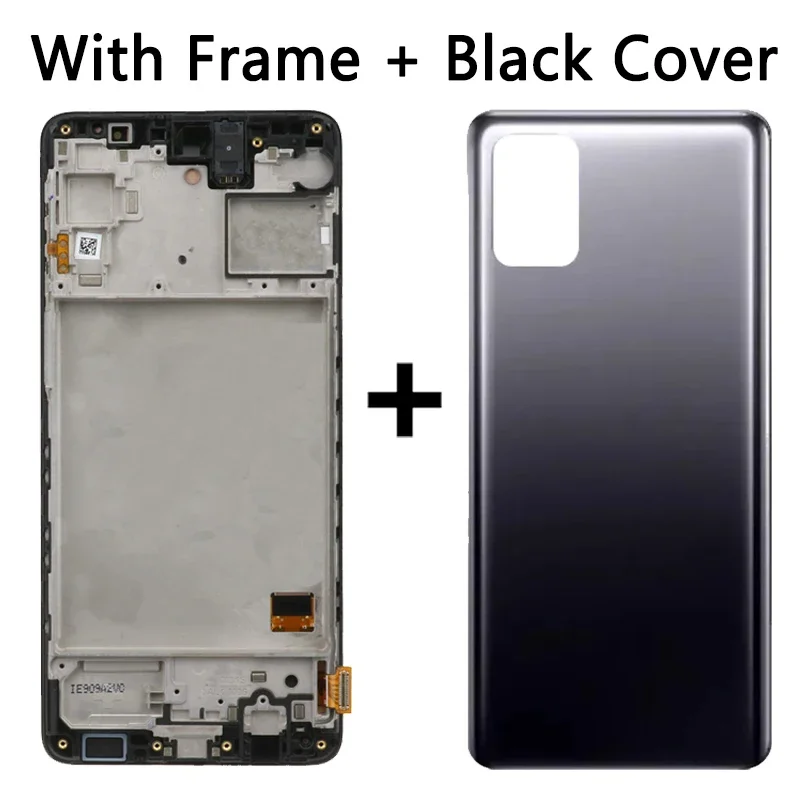 Super AMOLED M31S LCD For Samsung M31s SM-M317F M317F/DS Lcd Display Touch Screen Digitizer Assembly Panel With Frame