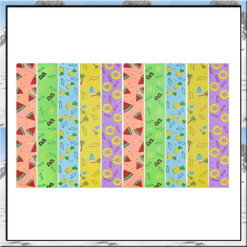 AS59 - أربطة مناشف الشاطئ، 10 أربطة مناشف لكرسي كراسي الرحلات البحرية على الشاطئ مقاس 12 × 2 بوصة لعقد منشفة الشاطئ في الصيف