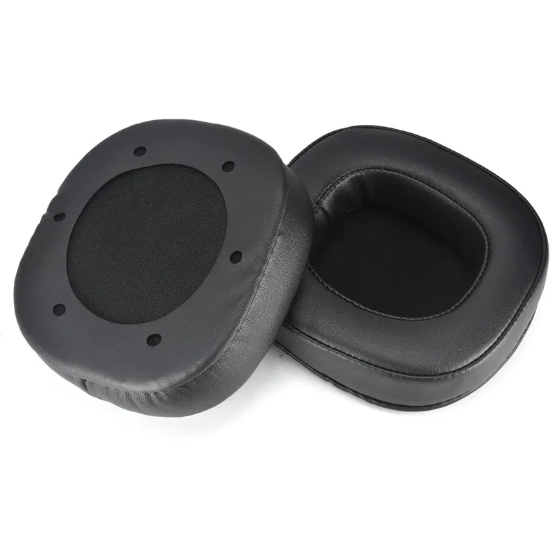 低反発スポンジイヤーマフ,交換用イヤパッド,xiberia s21,k10ヘッドフォン用クッション,ソフトプロテイン,レザー,1ペア