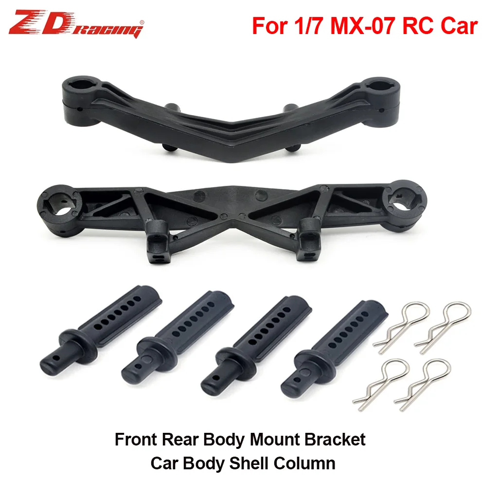 

Передний и задний корпус, фиксированный кронштейн для крепления корпуса автомобиля на дистанционном управлении, колонна, фиксированная опора для ZD Racing MX-07 MX07 1/7, детали для радиоуправляемых автомобилей