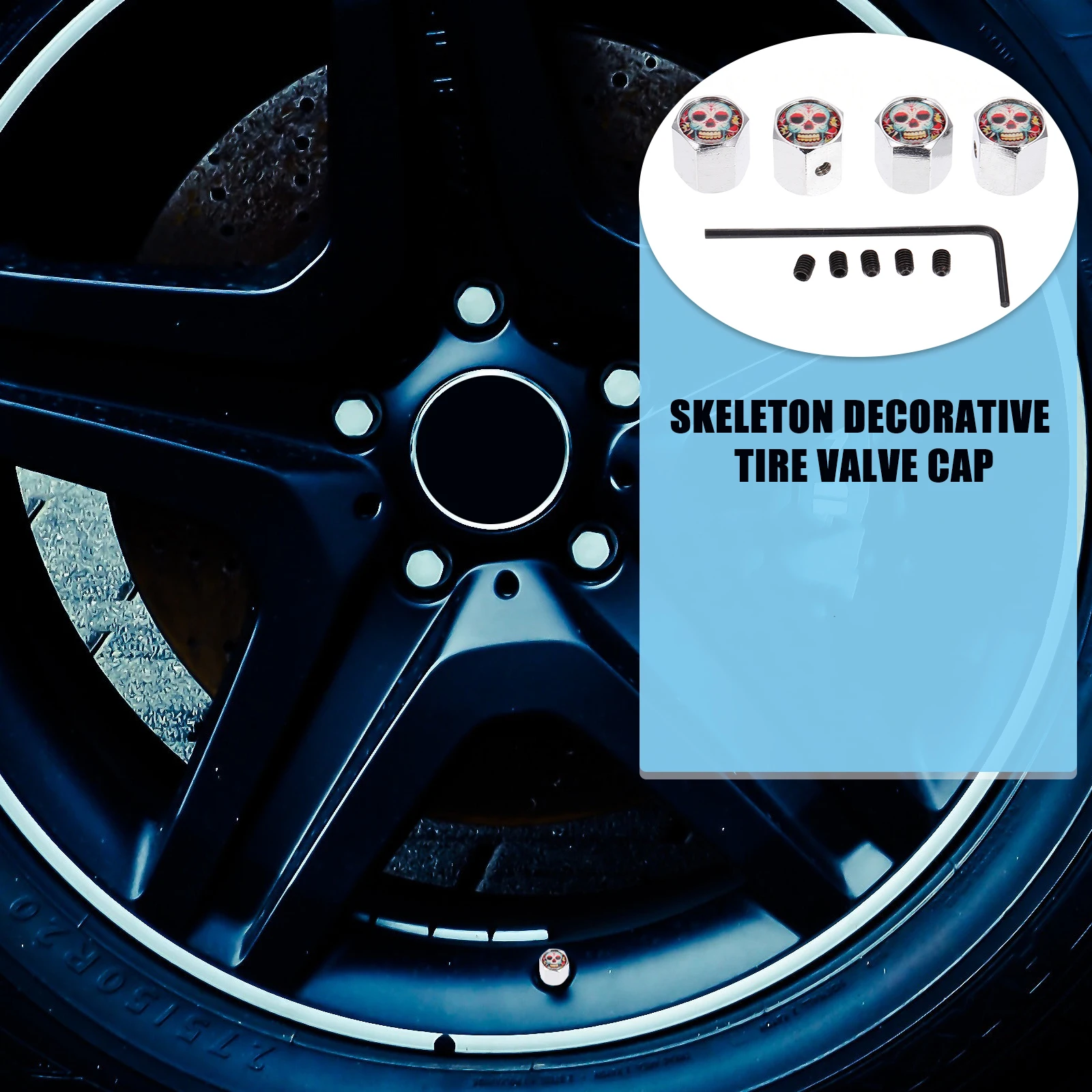 

1 set 1 Set Universal Car Wheel Tire Stem Caps Durable Copper Valves Covers Anti-Rust Tire Valves Caps Auto Accessories Bike