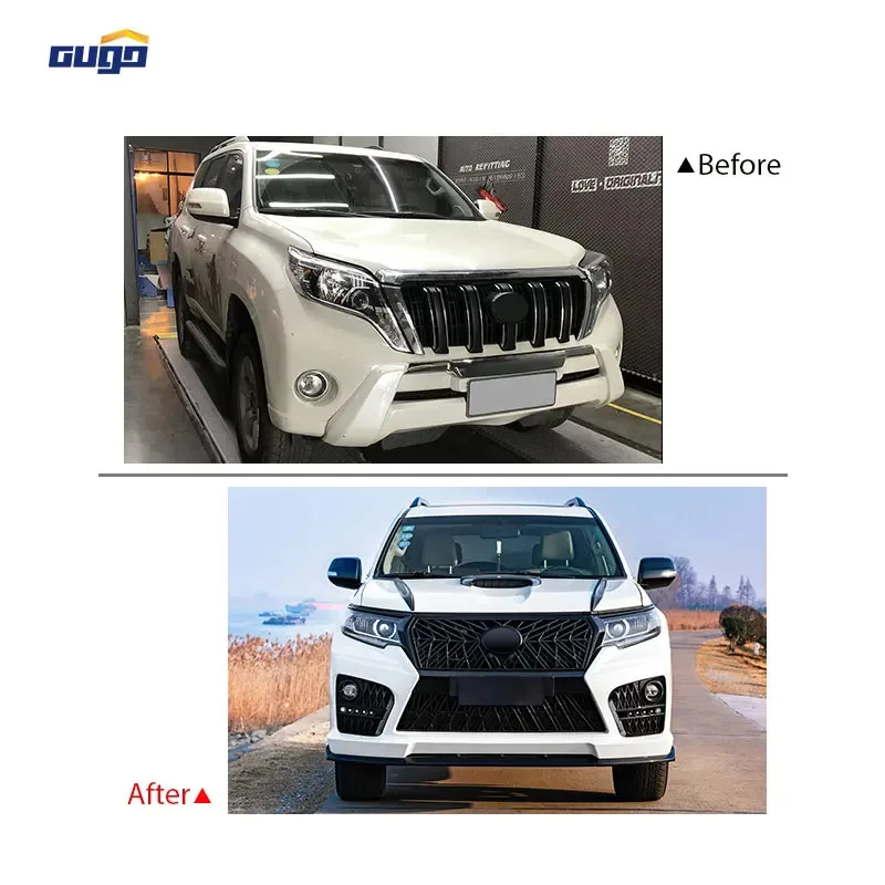 

GUGO New ABS Material Front Bumper Body Kit for s Prado 150 Facelift 2010-2017 2018 E Model Upgrade Parts