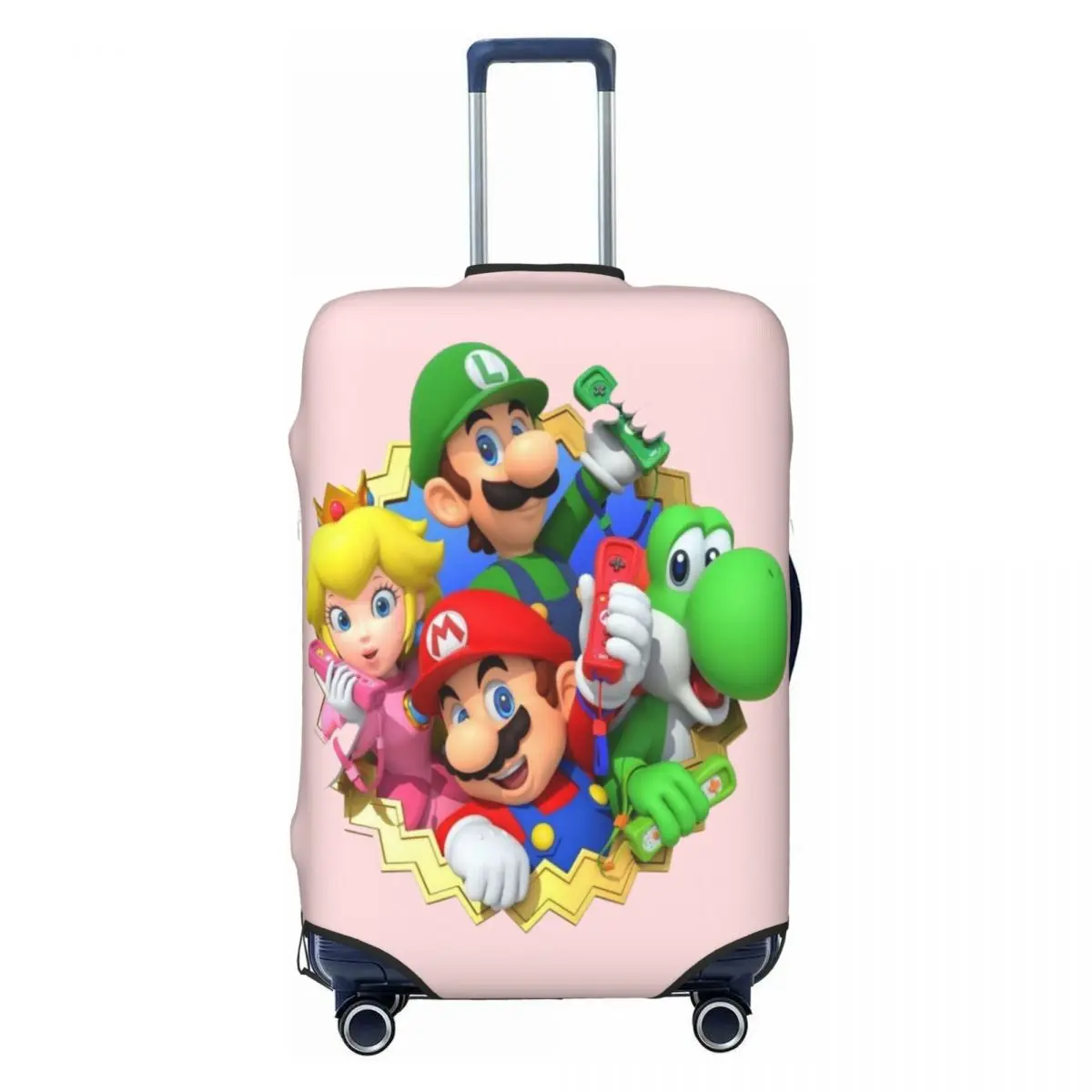 

Custom M-Marioed Game Luggage Cover Elastic Travel Suitcase Protective Covers Fits 18-32 Inch