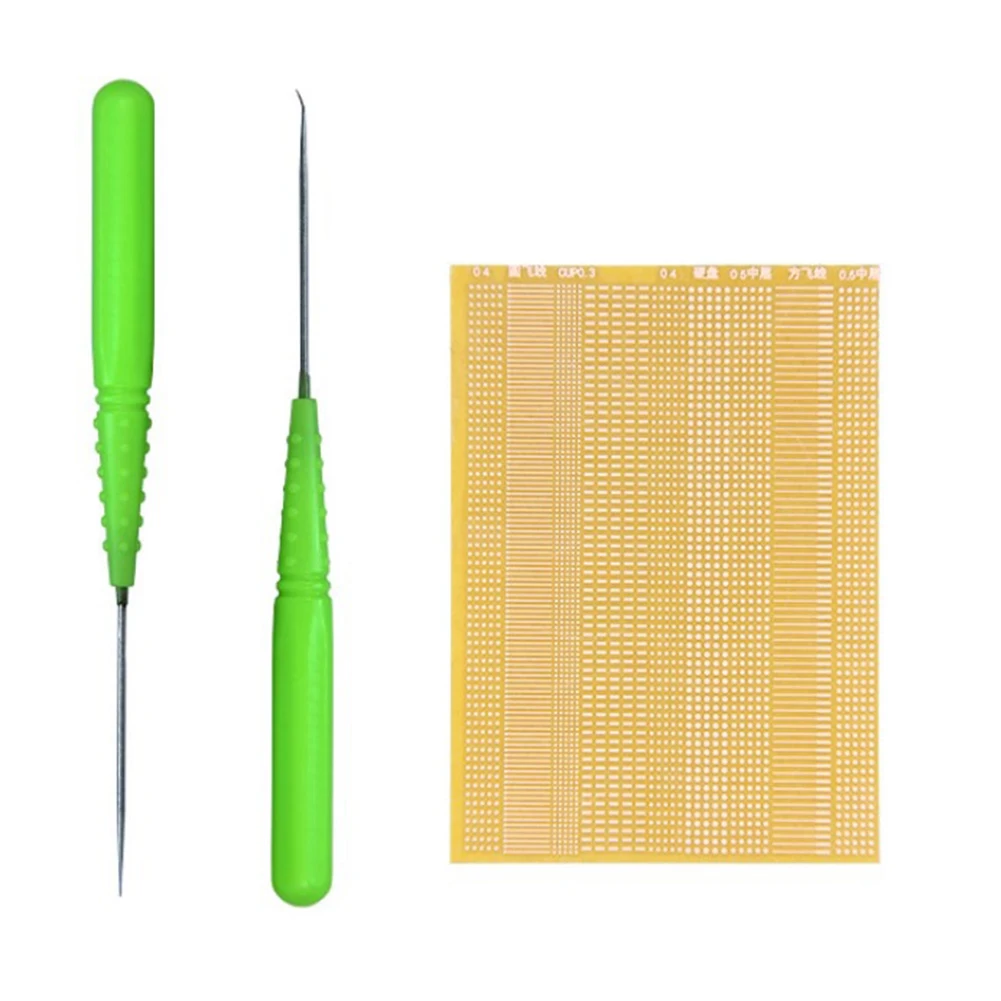 Alat Solder 3in 1, penyolderan + alat perbaikan jarum, bagian Solder bantalan pengerjaan ulang, titik las untuk ponsel, IC Pad sentuh BGA PCB