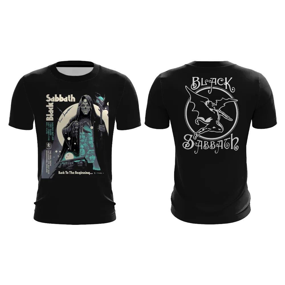 

Black Sabbath Band Hot sale T shirt 3D printing Fashion Rock Pop Men Women Clothes Quick-drying breathable summer men t-shirts