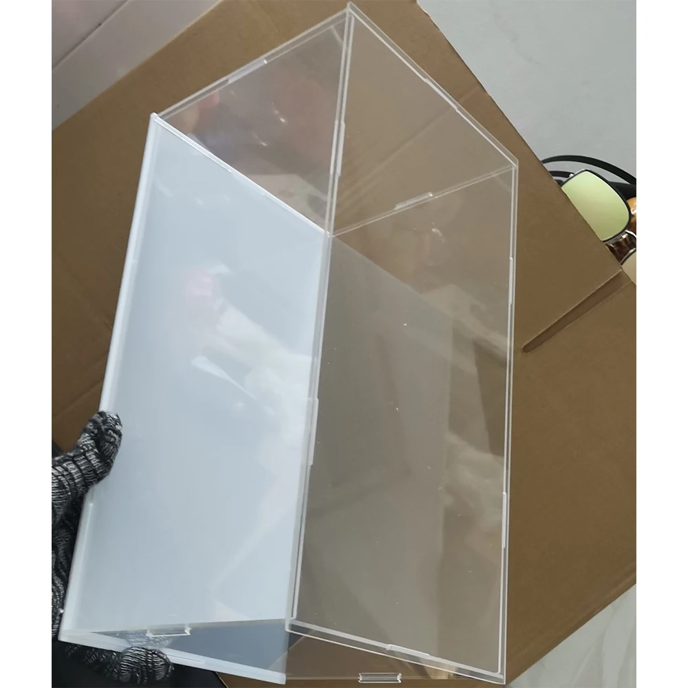 all Transparent 40x35X45CM Acrylic Display Boxes Figure Display Cabinet Plexiglass Dust-proof Model Storage Box Diy Assembled