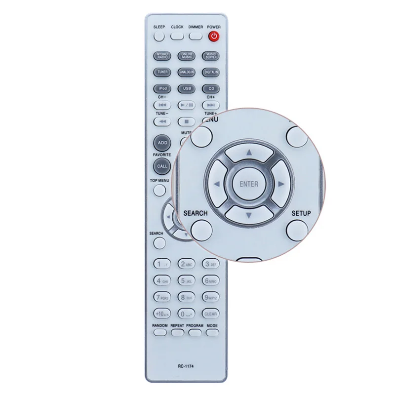 English ABS Replacement Suitable for DENON Tianlong Combination Power Amplifier Remote Control RC-1175 1174
