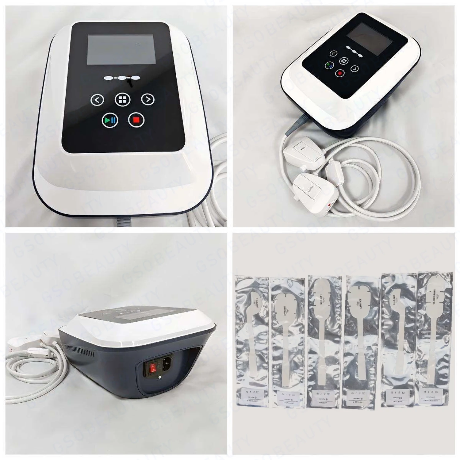 Image 5: Appareil de beauté portable, électrostimulateur facial, machine d'analyse du visage