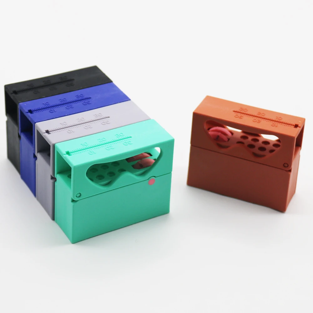 

10Holes Dental Disinfection Endo Files Holder Box Autoclave Sterilizer Case Burs For Oral Care Tools Random Color