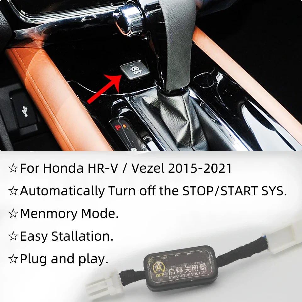 For Honda HR-V HRV Vezel RU 2015-2021 Automatically Start Stop Off System Closer Device Adaptor Plug Smart Canceller Cable