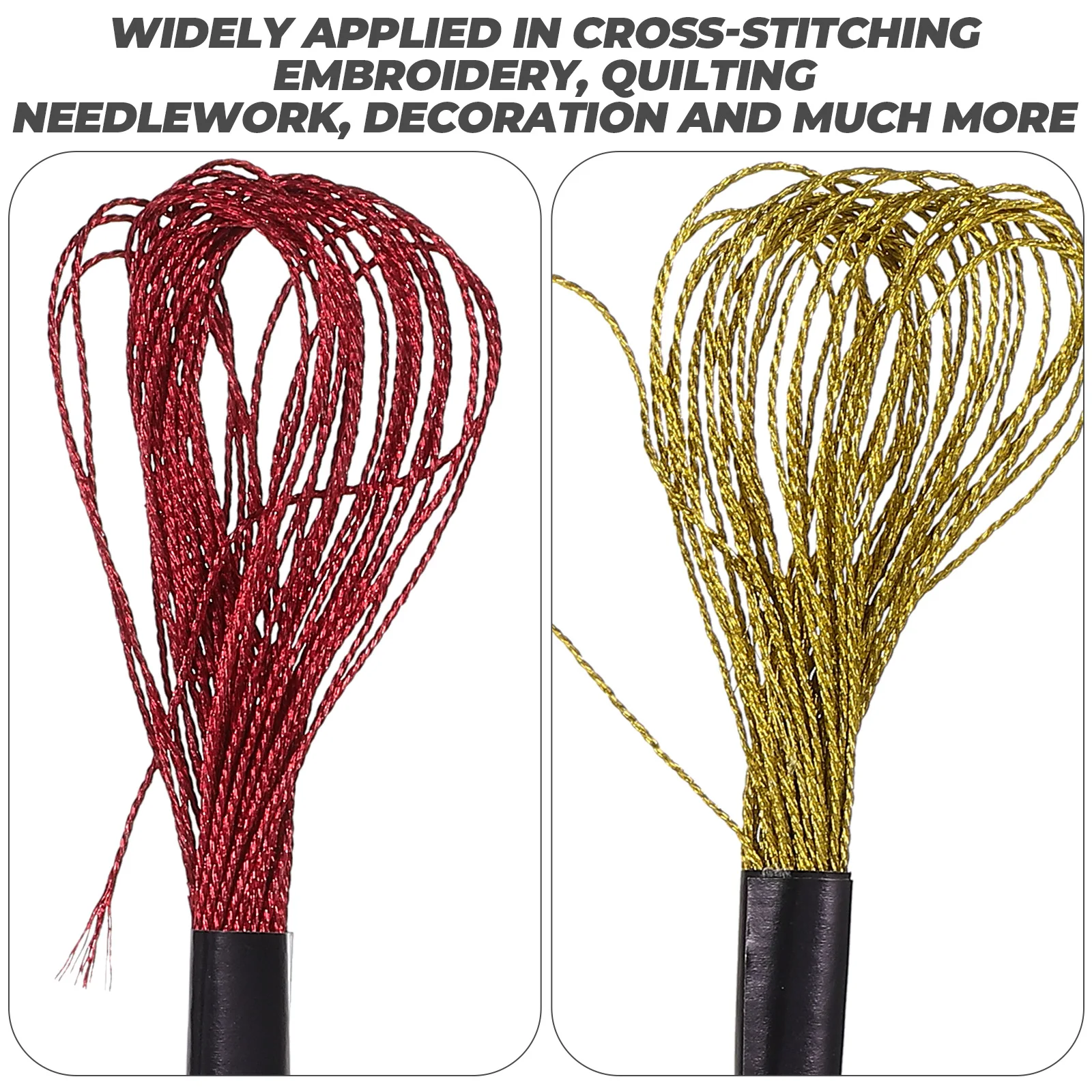 

36 Rolls Metallic Embroidery Thread 8M 12 s R om Colors Cross Stitching Supplies Sewing Decorative Threads