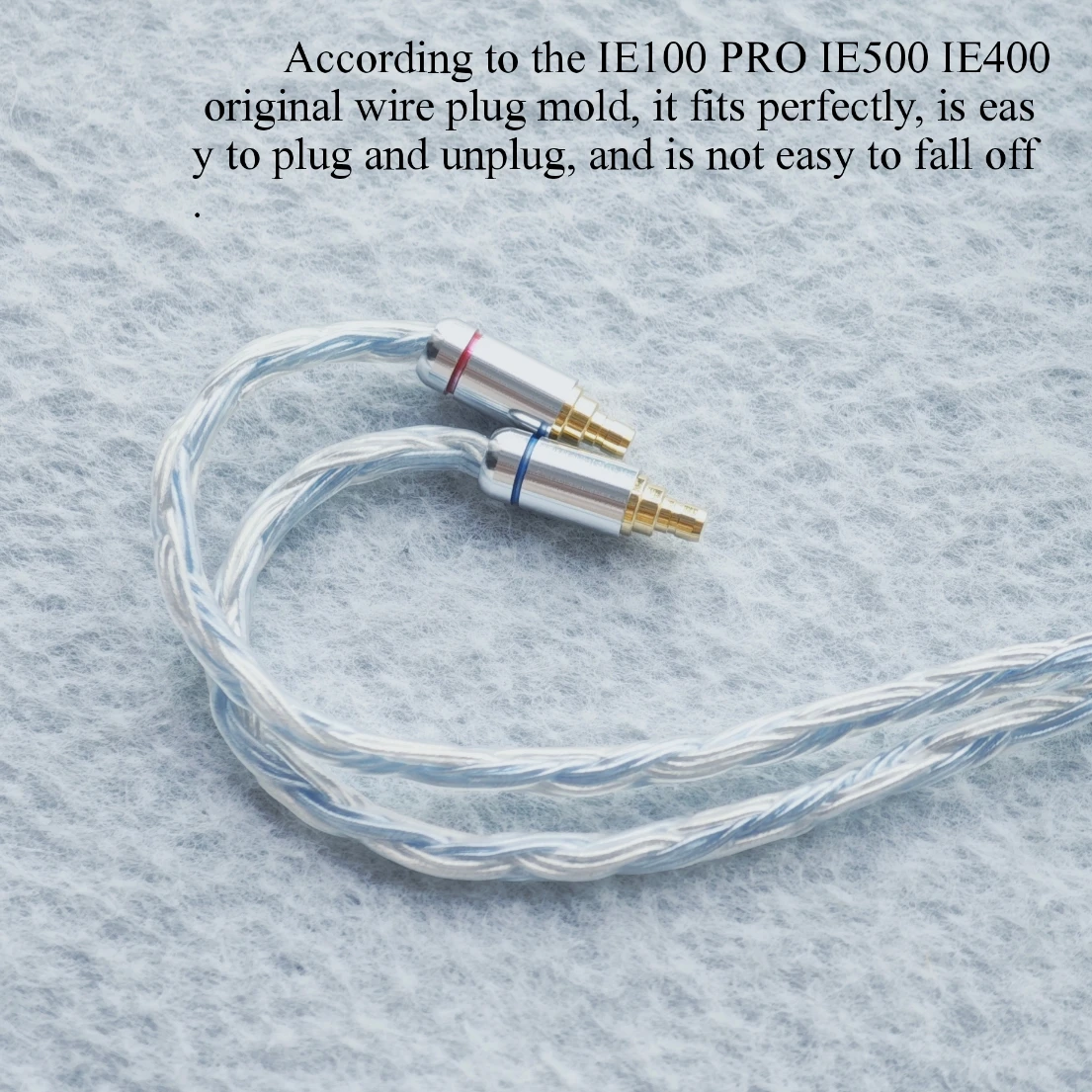 24 الأساسية كابل Sennheiser IE100 برو IE500pro IE400 OCC سماعات متوازنة الفضة مطلي ترقية 4.4 مللي متر التوازن 2.5 3.5 مللي متر مع هيئة التصنيع العسكري