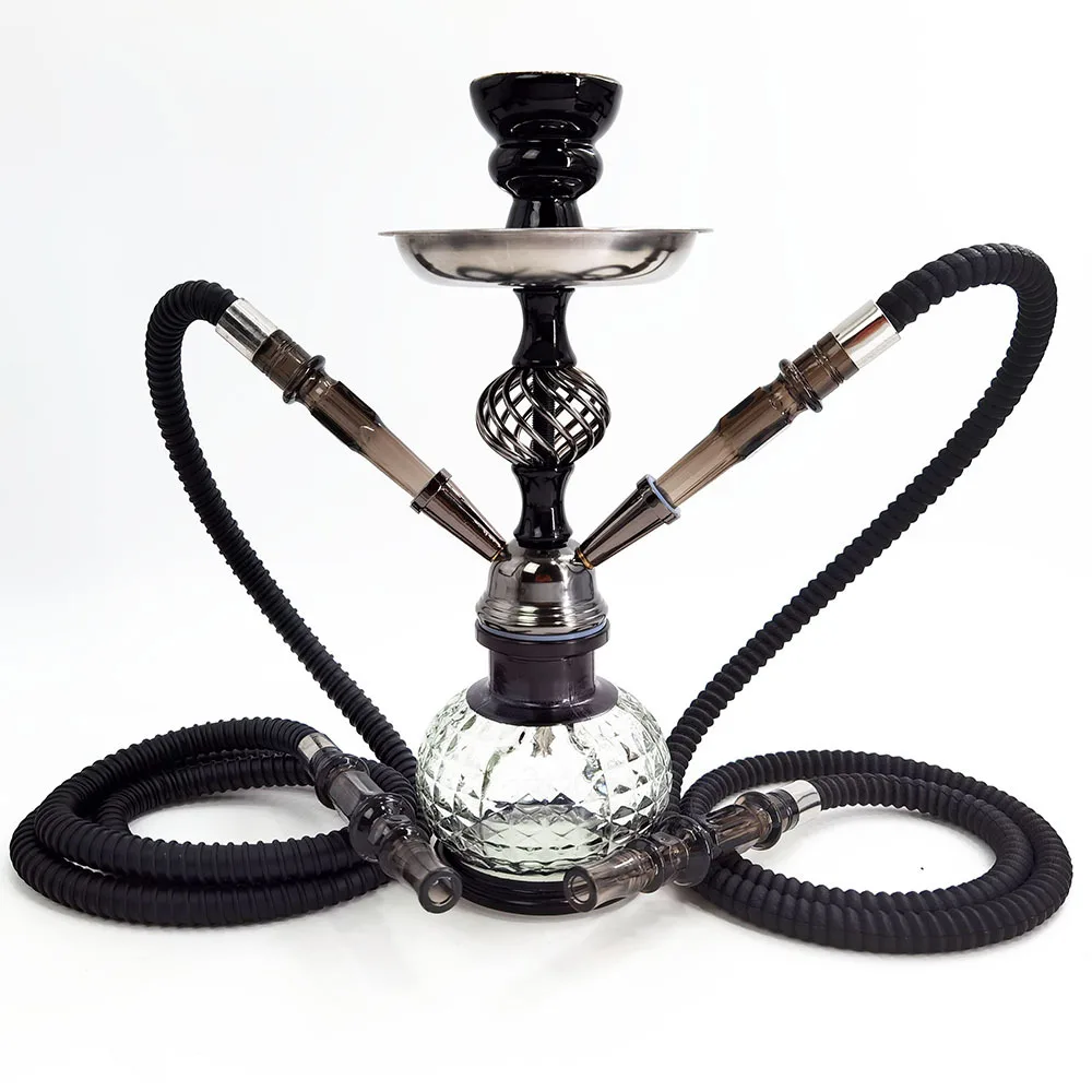 

Portable Iron Hookah Set Mini Shisha Accessories Small Dual Hookah for Couples