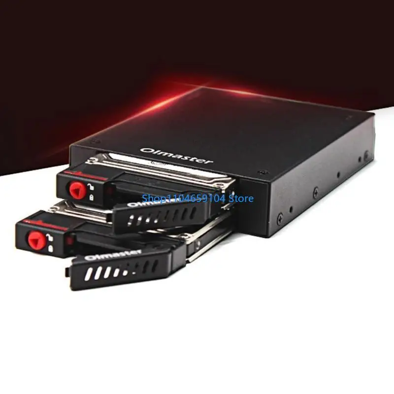 OImaster 2 Bays 2.5 inch HDD SSD Hard Drive Mobile Rack Backplane with for Key Lock Locker Function Support Hot-swa