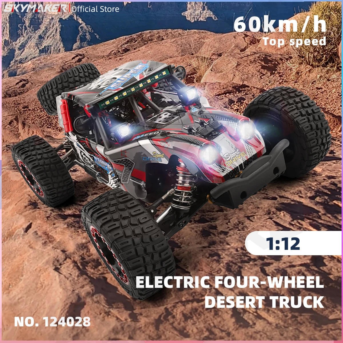 WLtoys 124028 RC voiture de course sans brosse chenille 4WD 60 KM/H haute vitesse électrique télécommande tout-terrain modèle de voiture