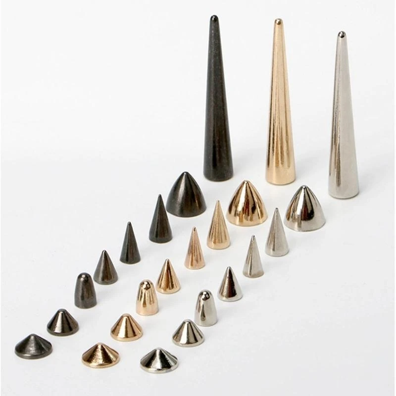 

10 шт. шипы в стиле панк-рок, дополнительные шпильки, заклепки, набор заклепок из цинкового сплава