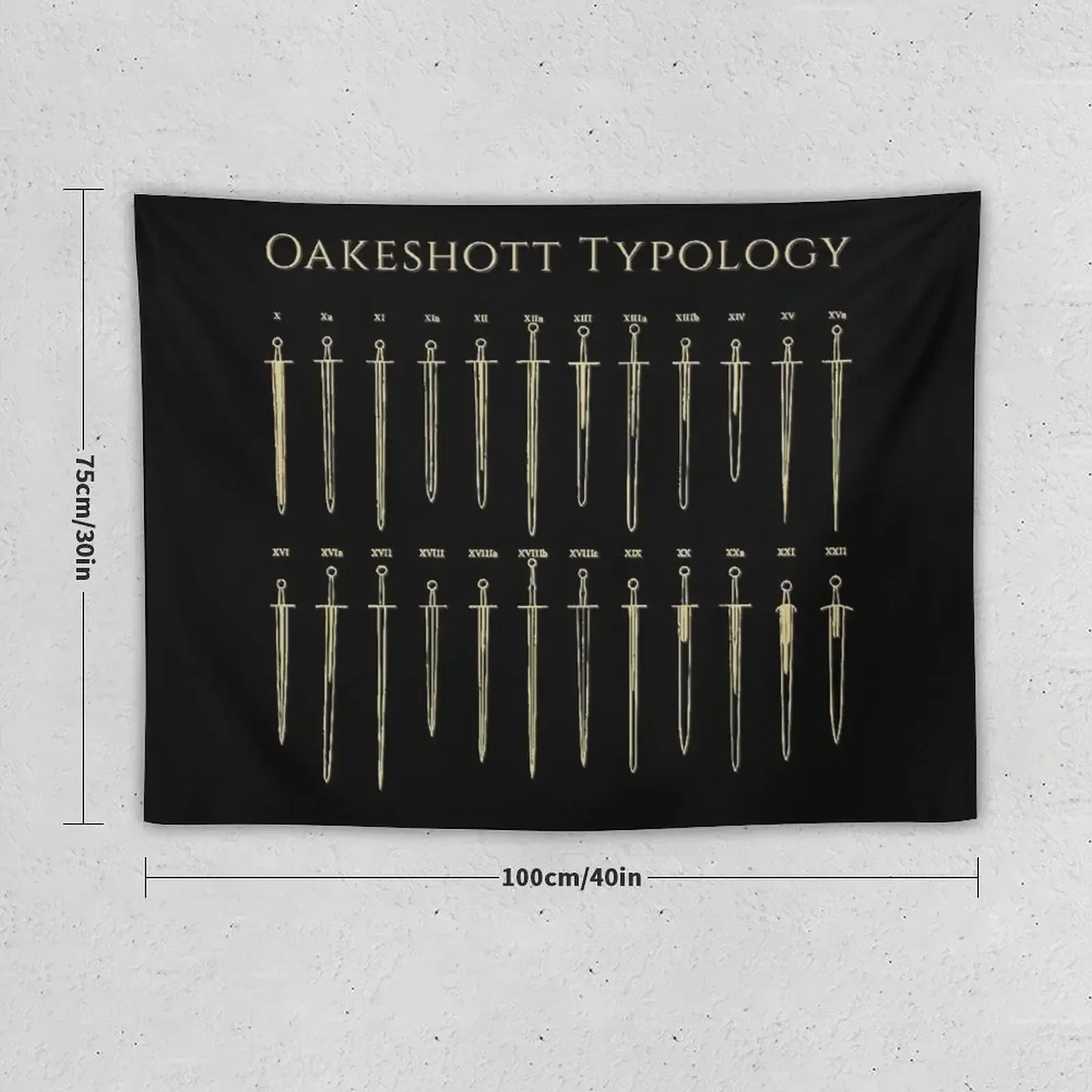 Swords of the Oakeshott typology Tapestry Art Mural Decorative Wall Mural Wallpapers Home Decor Tapestry