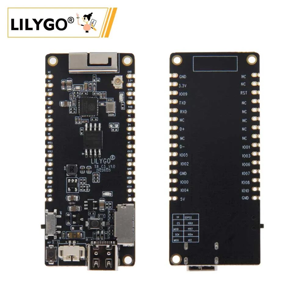 LILYGO T8-C3 ESP32-C3 Development board WIFI bluetooth wireless module support TF with 3 d antenna