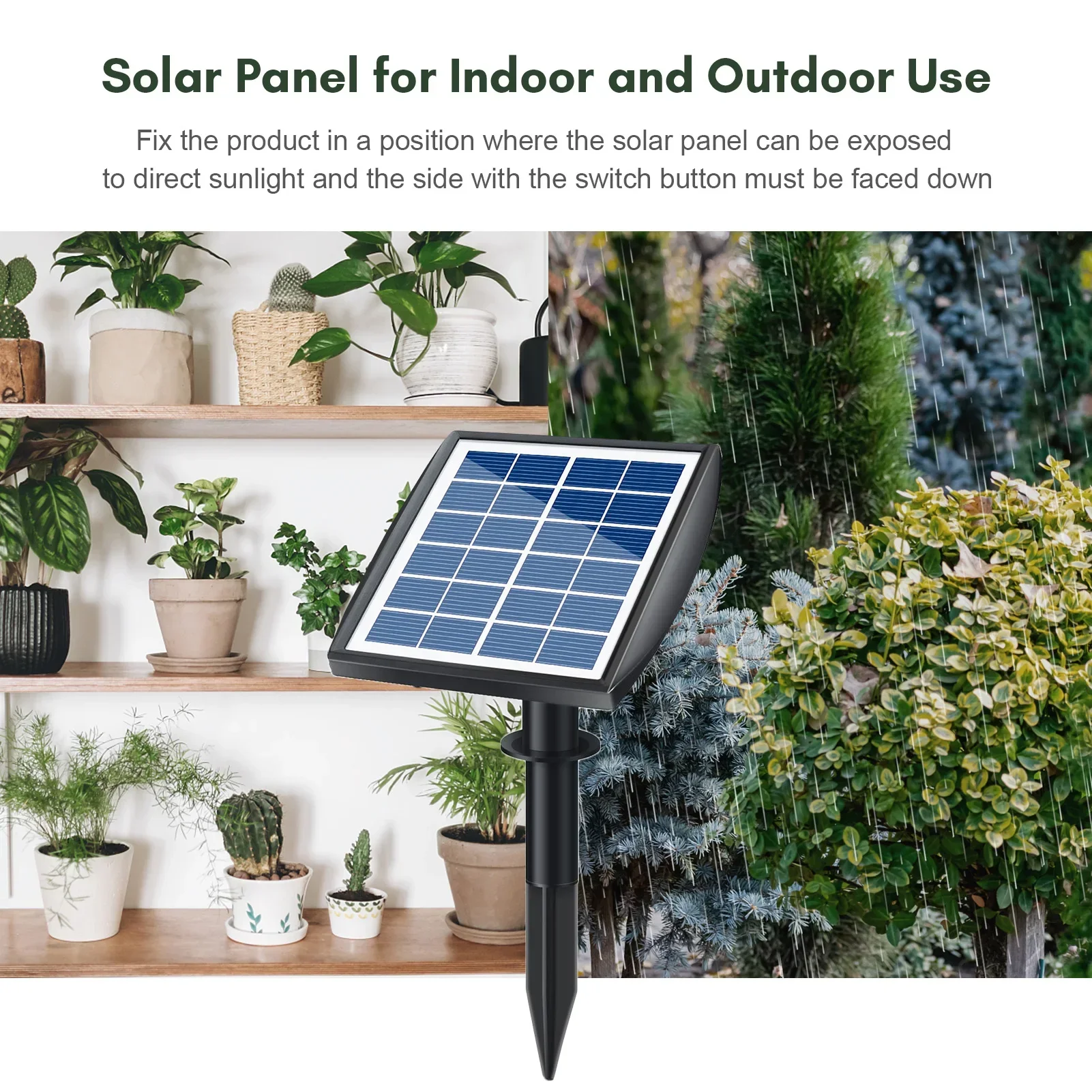 Solar Automatic Watering System 6 Timer Mode Automatic Alarm Solar Plants Drip Irrigation Kit for Balcony Patio Garden