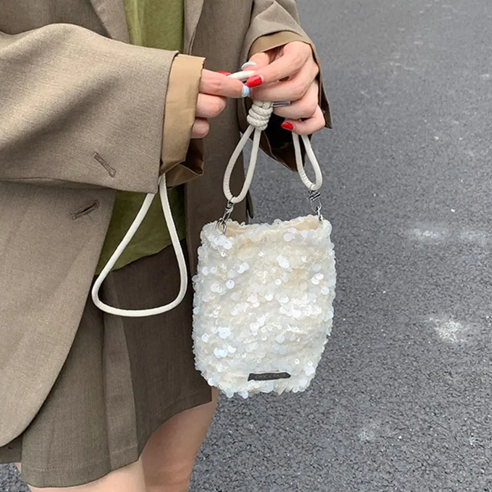 Glamorous Sequins Shoulder Bags Sparkly Fashion Handbags Bling Bling Crossbody Bag Women
