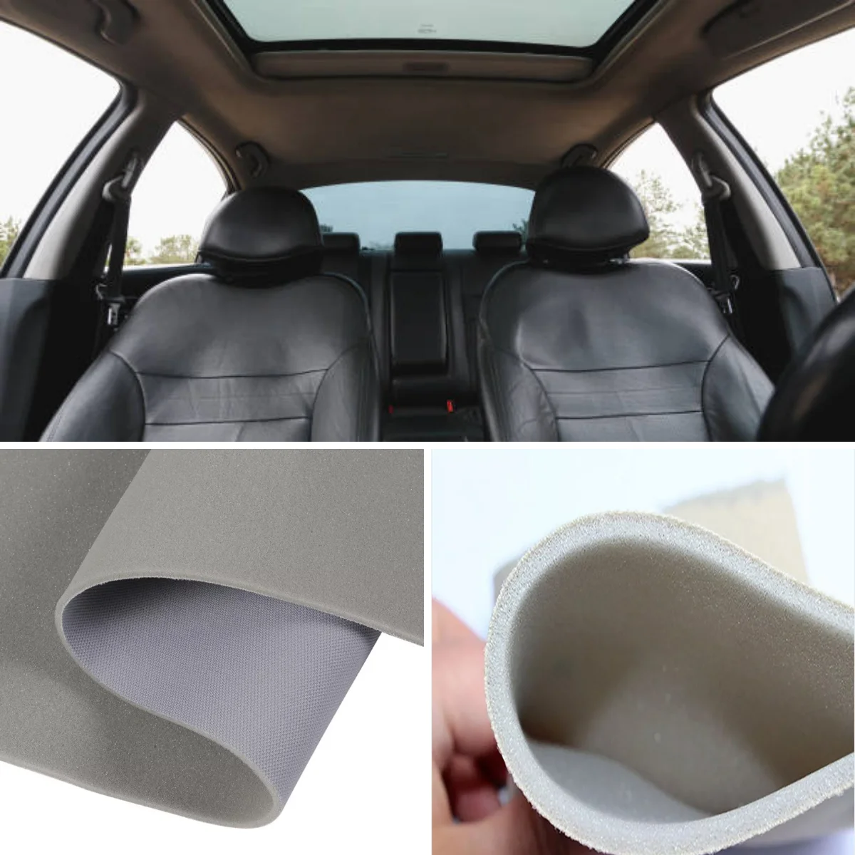 

Car Roof Headliner Fabrics Sponge Backed Upholstery Interior for Refurbishment Roof Repair Sewing Material Sky Ceiling Fabrics