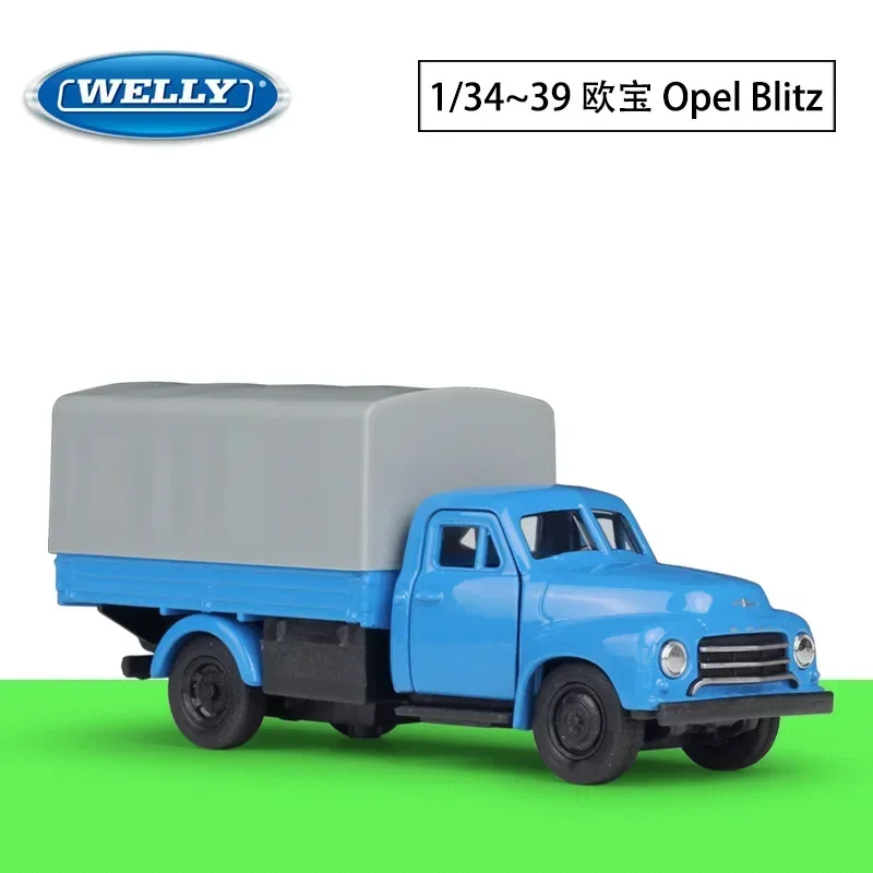 

1:36 Opel Blitz Truck Pickup Alloy Car Model Diecast Metal Toy Vehicles Car Model Simulation Collection Childrens Toy Gift