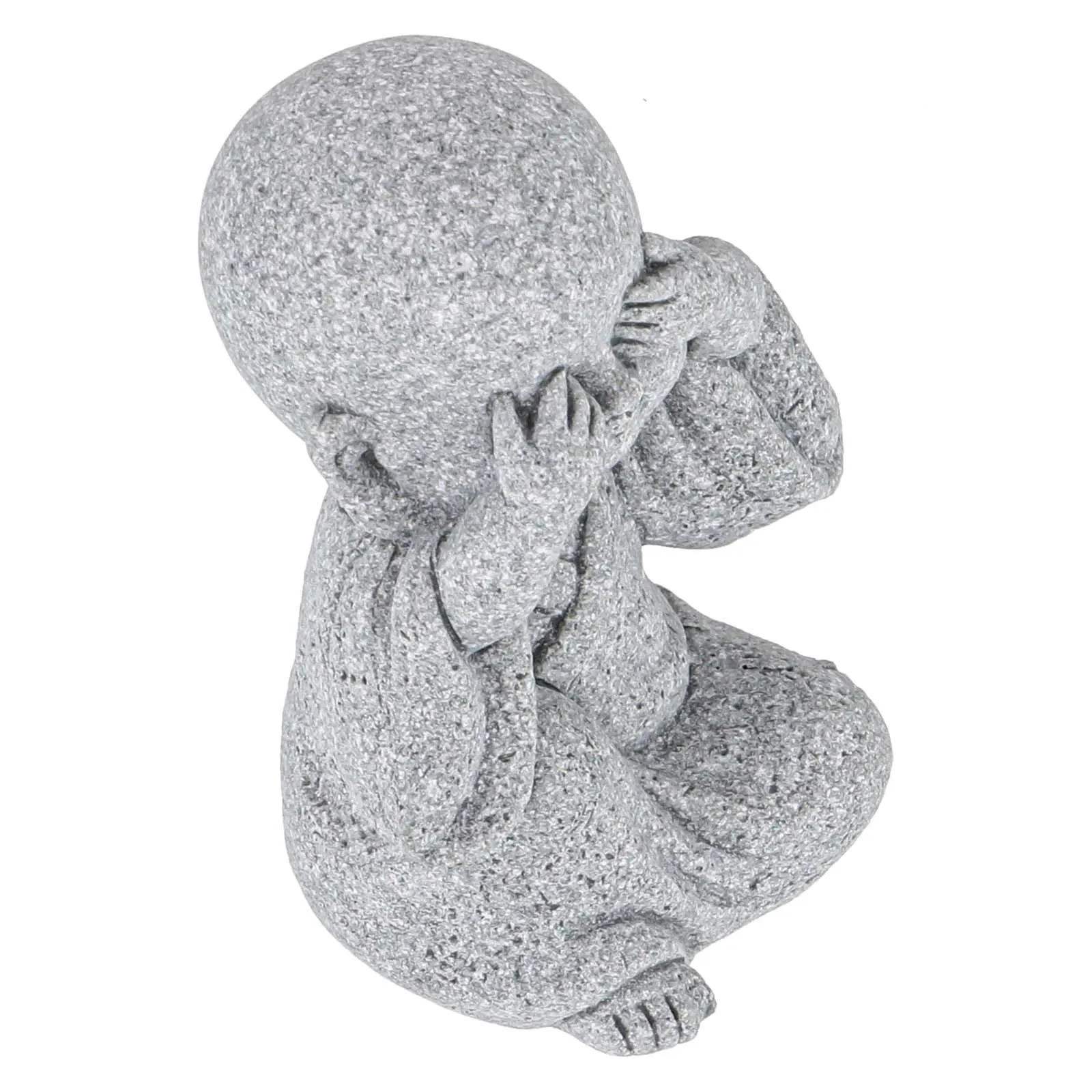 Little Buddhist Monks Figurine Buddha Stone Statue Tibetan Buddhism Zen Monk Garden Ornament Meditation Home Aquarium Decoration