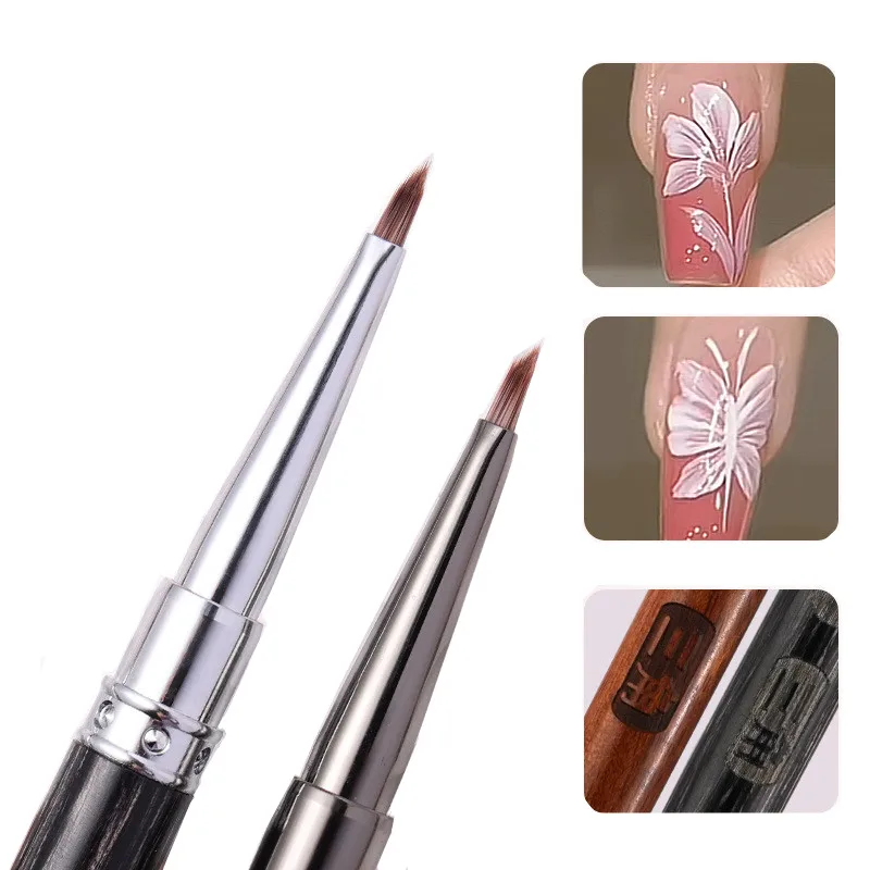 1/2PCS Triangular Brush Nail Art Brush Painting Drawing Pen Acrylic Gel UV Extension Brush Nail DIY Manicure Tools