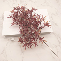 Simulated Green Plants Fake Maple Leaves Branches Welcome Pines Autumn Vintage Chicken Feet Five Corner Leaves Green Lands