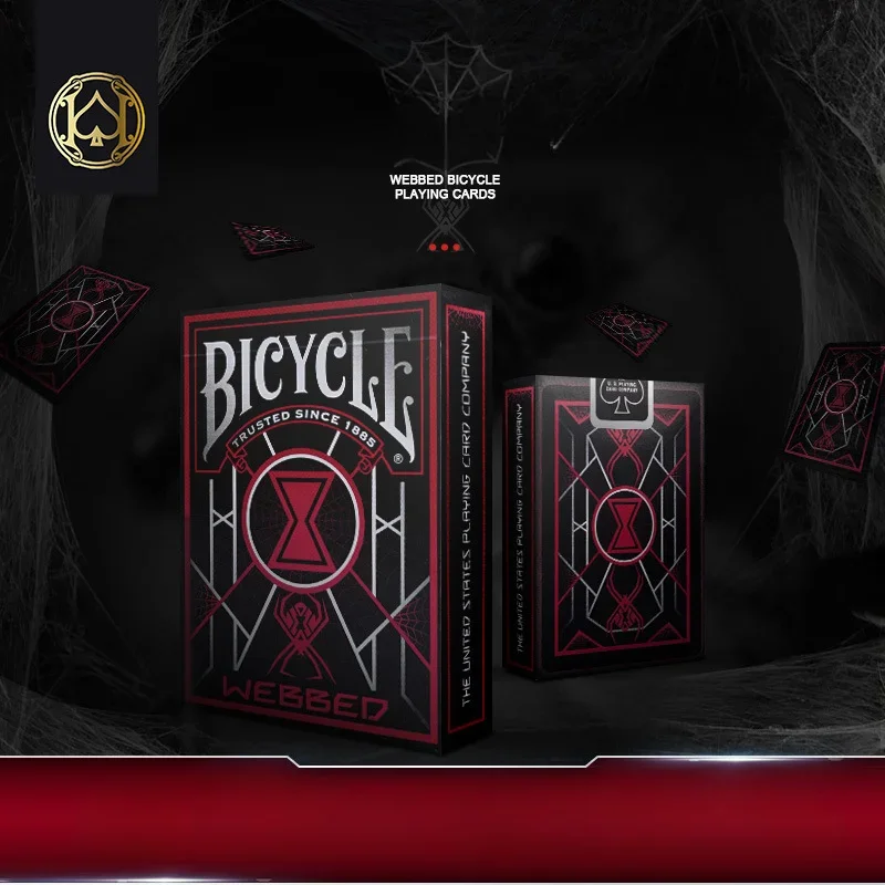 Bicycle Webbed Playing Cards Spider Web Deck USPCC Collectible Poker Card Game Card Magic Magia Magie Magicians Prop Accessory