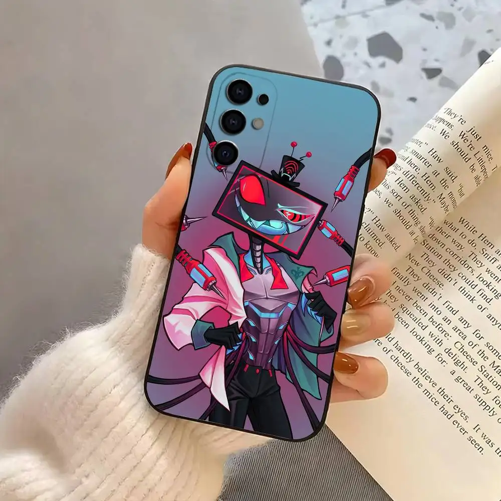 حافظة هاتف H-Hazbins H-Hotels Villain Vox-S لهاتف سامسونج S25، S24، S21، S22، S23، S30، Ultra، S20، Plus، Fe، Lite، Note، 10، غطاء أسود