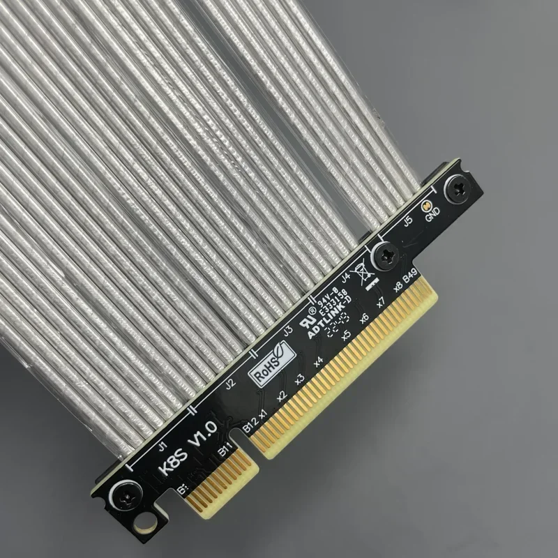 Imagem -05 - Macho para Trocar Sinal Masculino e Cabo de Extensão Direta Pcie 4.0x8 Jumper K88vs K88ns 4.0 Tx-tx Pci-e Extender Cabo Novo