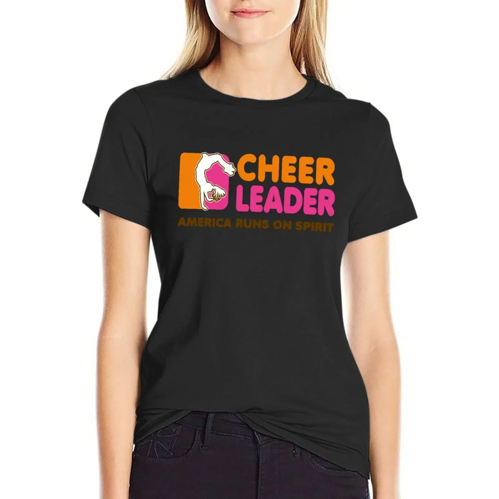 

Cheerleading T-Shirt vintage clothes customs funnys summer clothes t-shirts for Women pack