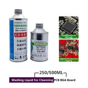 Bilashmart Lead free Soldering Flux Clean Liquid Phone Computer PCB Repair Clean Tool Solders Rosin Agent Cleaning Water Durable 250/500ML