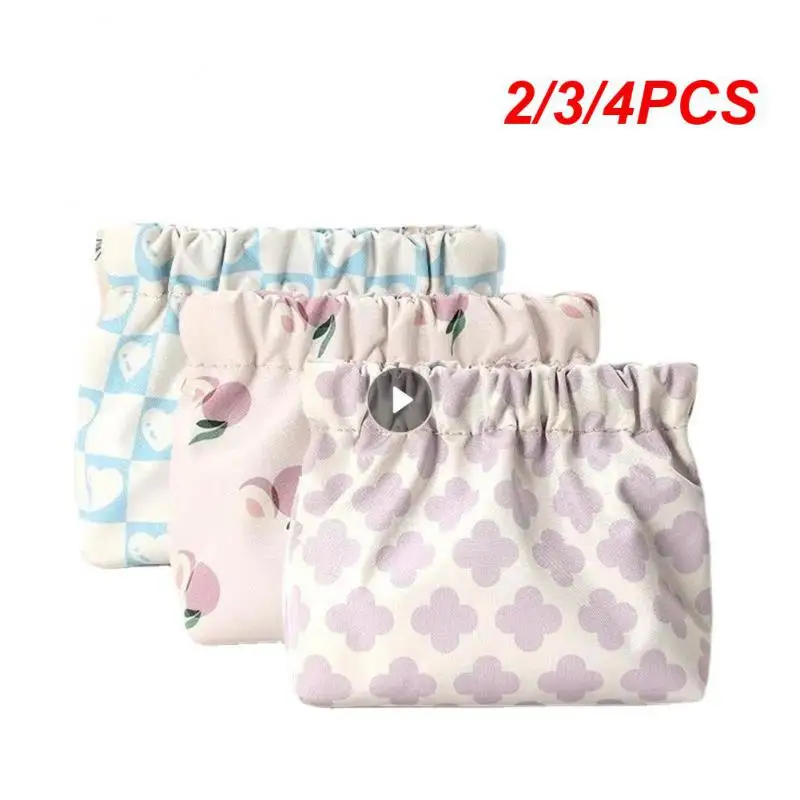 2/3/4PCS Change Purse For Small Coin Purse For Women Storage Bag Tampon Bag Towel Cosmetics Coin Purse For Women