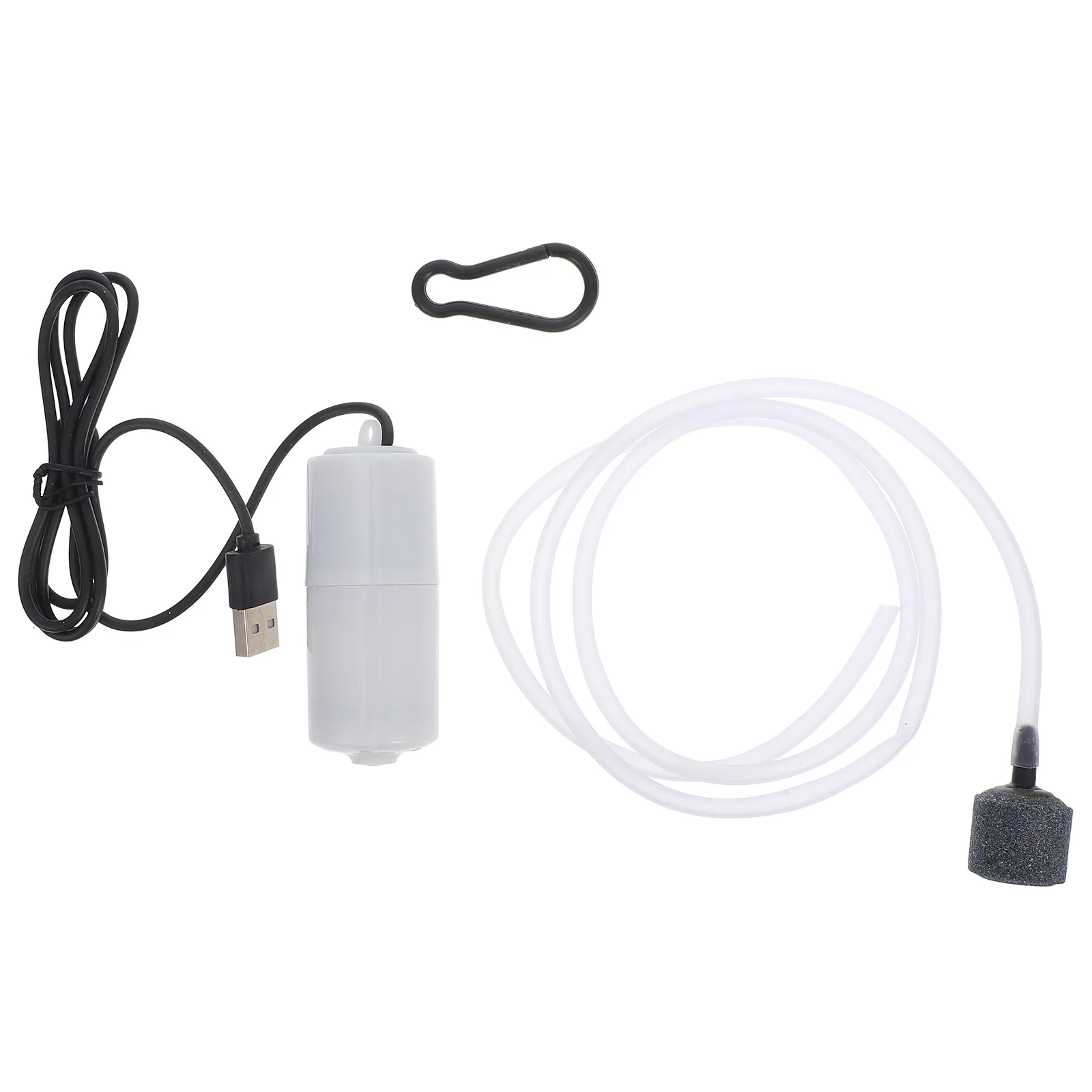 

1 set USB Oxygen Pump Small White Silent Aquarium Air Bubbler Fish Tank Aerator Home Use Mini Supplier Tube Stone Pet Supplies