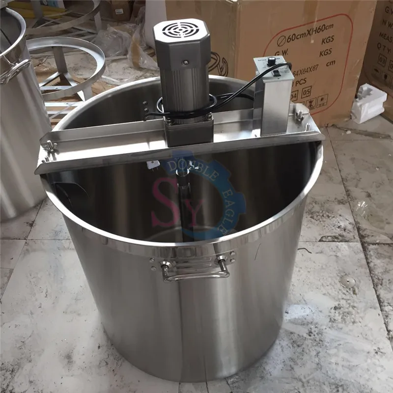 Panela quente pequena barata de aço inoxidável 50l, tempero com revestimento, panelas de agitação/molho de tomate, máquina misturadora de cozinha 220v/110v