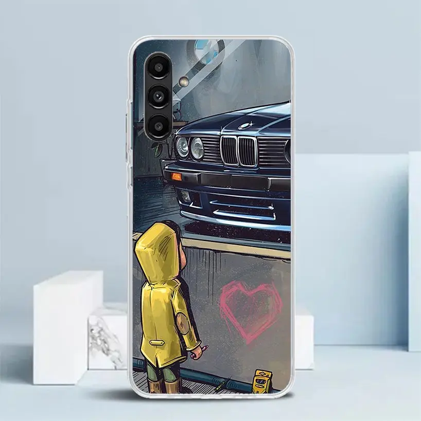 Boy See Sports Car Jdm Drift Phone Case For Samsung Galaxy A17 A37 A57 A16 A15 A14 A13 A56 A55 A54 A53 A36 A35 A34 A33 A26 A25 A