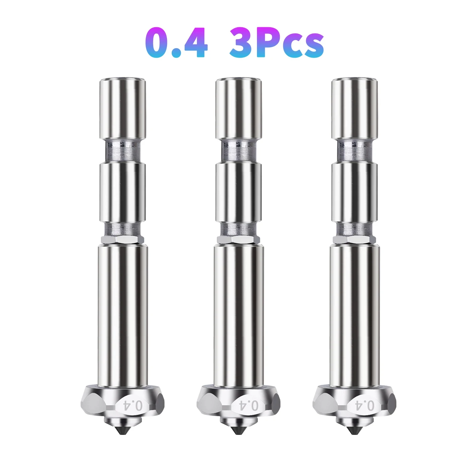 Für Anycubic Kobra 3 Max Hotend 0,4 0,6 0,8mm Combo Schnellwechsel Integrierte Düse aus gehärtetem Stahl