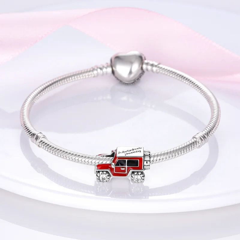 Car Enthusiast Series 925 Sterling Silver Sports Car Motorcycle Trendy Charms Beads 3mm DIY Fine Jewelry Making