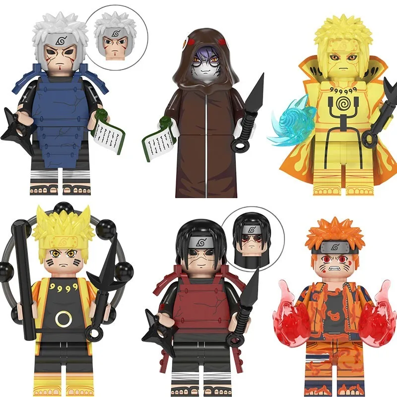 Naruto Anime figurine ornements enfants assemblés jouets bricolage modèle poupée personnages de dessins animés périphérique anniversaire fournitures cadeau