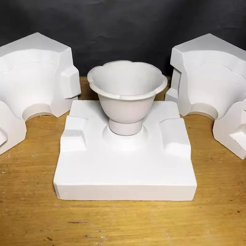 

Flower Rim Cup Slip Casting Mold - Reusable Ceramic Plaster Mold for Pottery, Gypsum Clay Crafting DIY Tool