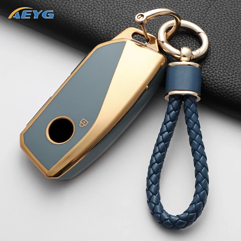 AEYG Car Remote Key Case Cover For BMW G07 X7 LCI U11 X1 G70 7 Series 740i G09 XM F98 X4M G18 X5 G81 M3 I20 IX Shell Fob