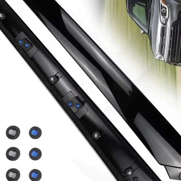 

Pair Windshield A-Pillar Trim Exterior Molding 86170B2000 For Kia For Soul 2014-2018 Gloss Black High-Strength Left&Right
