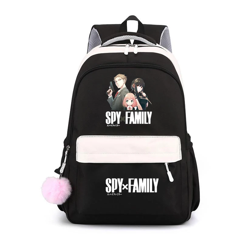 

Fashion Spy x Family Backpack for Student Boys Girls Cartoon Anya Print Schoolbag Children Zipper Bagpack Anime Rucksack Gift