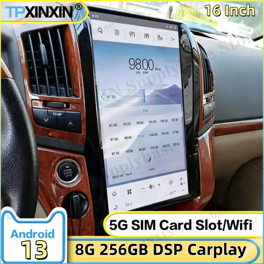 Android Stereo For Toyota Land Cruiser 200 LC200 2008~2015 Backup Camera Support Split Screen Multimedia GPS Player Head Unit