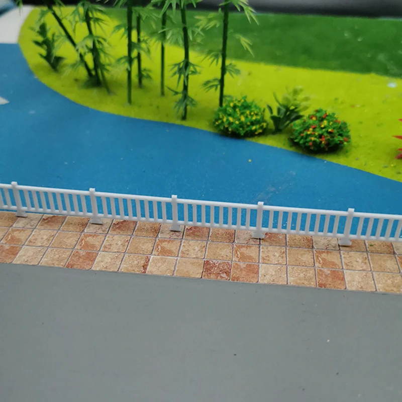 Maßstab 1:87/50 Geländer Modell Leitplanke Zaun Materialien Diy Gebäude Sand Tisch Landschaft Design Diorama Kits 1 Stücke